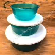 Bộ 3 Chậu trộn mồi xanh Ø 22 + Ø 29 + Ø 36